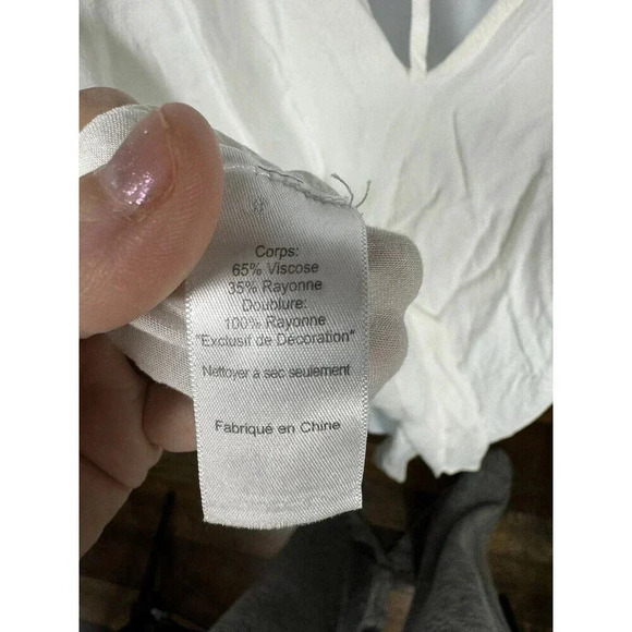 ASTR the Label Dress Womens XS Sleeveless V Neck White Lace  Mini - Picture 5 of 7